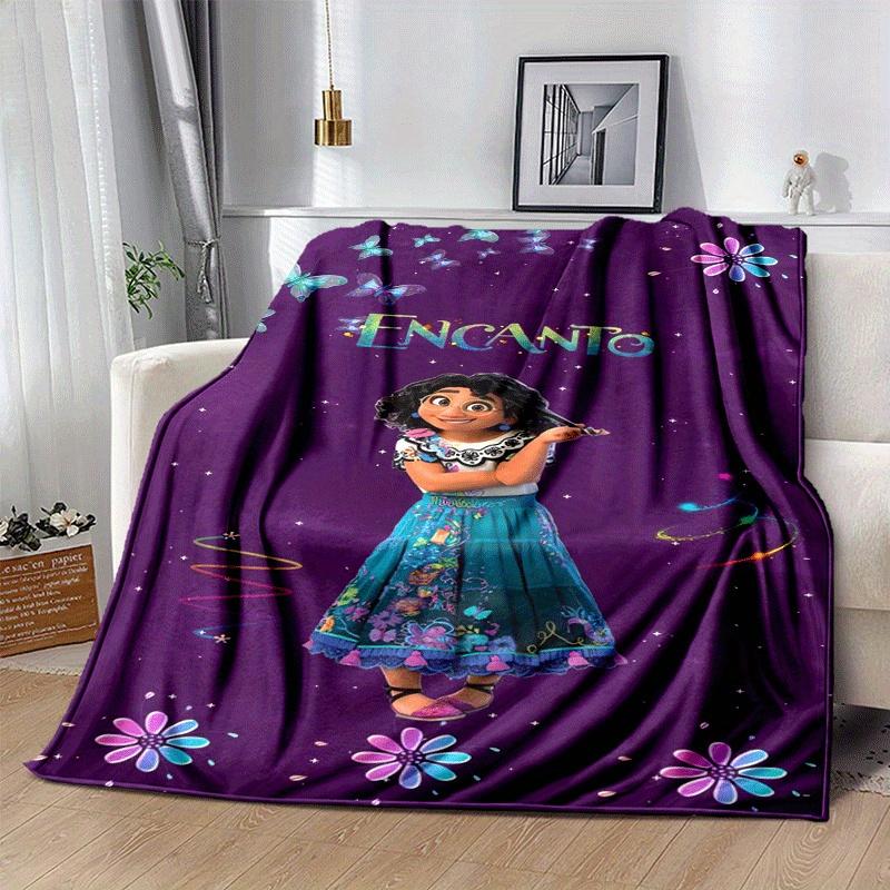 1pz Coperta Stampata Encanto - Morbida, Coperta per Tutte le Stagioni per Soggiorno, Camera da Letto, Regalo Personalizzato con Adorabile Design a Cartone Animato