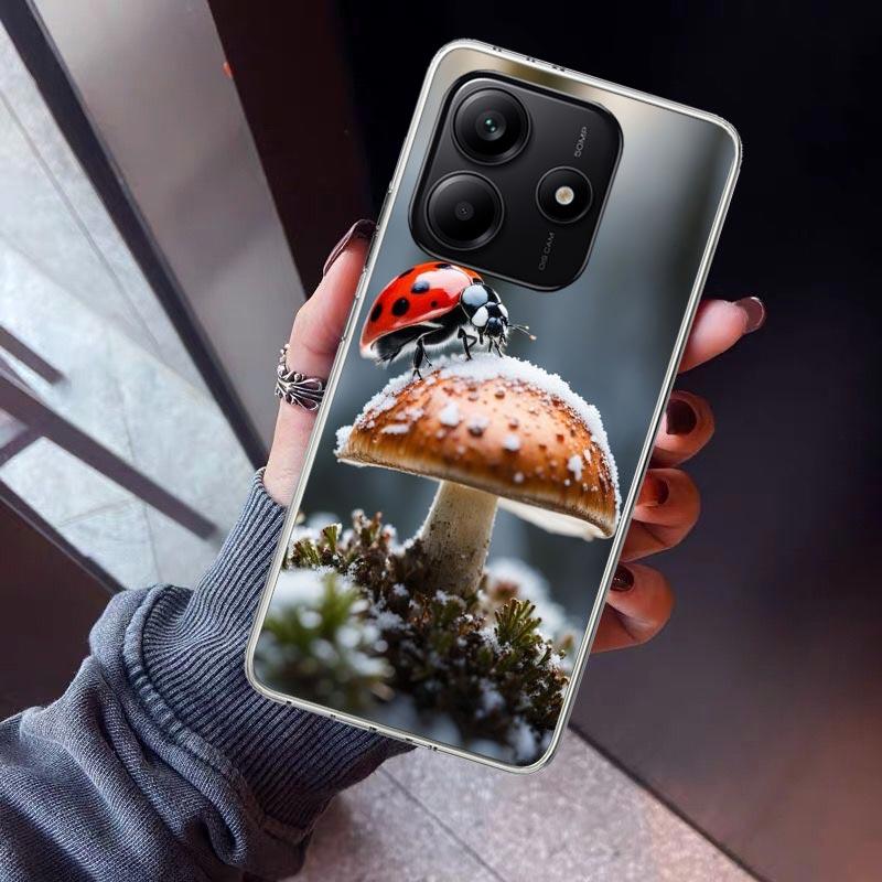 Insect Seven-Star Ladybug Phone Case For Xiaomi Redmi Note 15 14 14S 13 12S 12 Pro Plus 11S 11 10S 10 4G Cover 11E 11T 5G Print