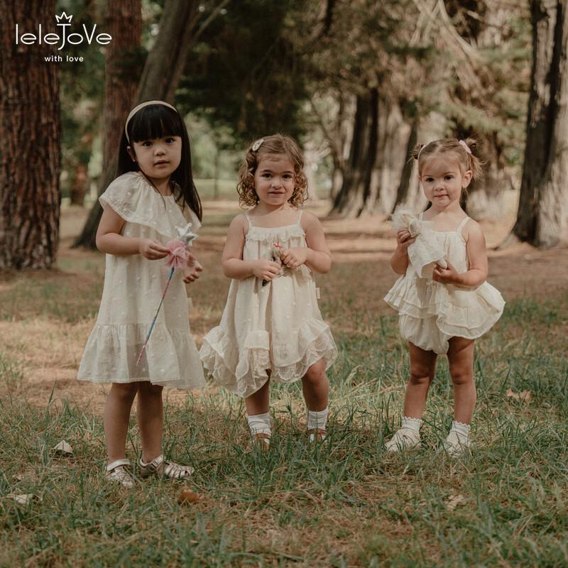 LELE JOVE Girls Fashion Summer Strappy Dress 80