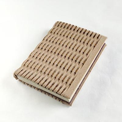 With U Handwoven Planner Cover, A6 Size, Hobonichi Techo Original Compatible, Paper Band (Natural X Cypress Bark)
