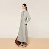 LESS Cotton Blend Casual Long Sleeve Shirt Dress