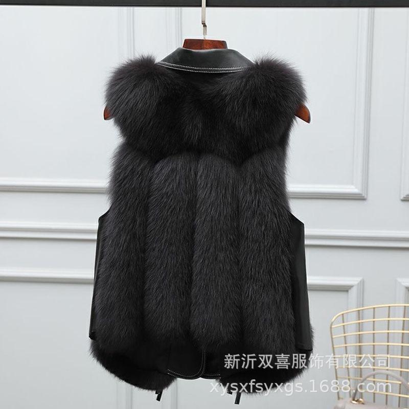 Fur Autumn and Winter New Imitation Fox Fur Coat Women's Hooded Warm Fur Coat
