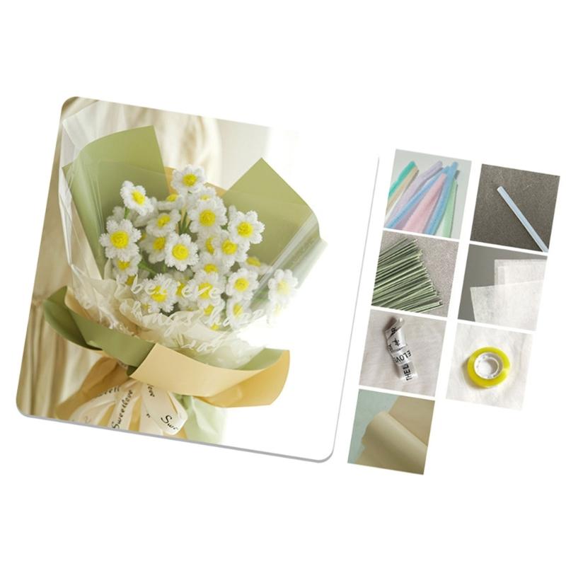 Pipe Cleaners Flower Set Chenilles Stems Craft Supplies for DIY Art and Craft Projects Party Decorations