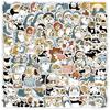 102 Waterproof Cute Cat Stickers: Cartoon Kitten Self-Adhesive Decorations
