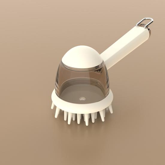 Pet Bath Brush with Shampoo Dispenser Dog Shower Brush Gentle Massage Pet Brush for Dogs And Cats Bath Shower Tool