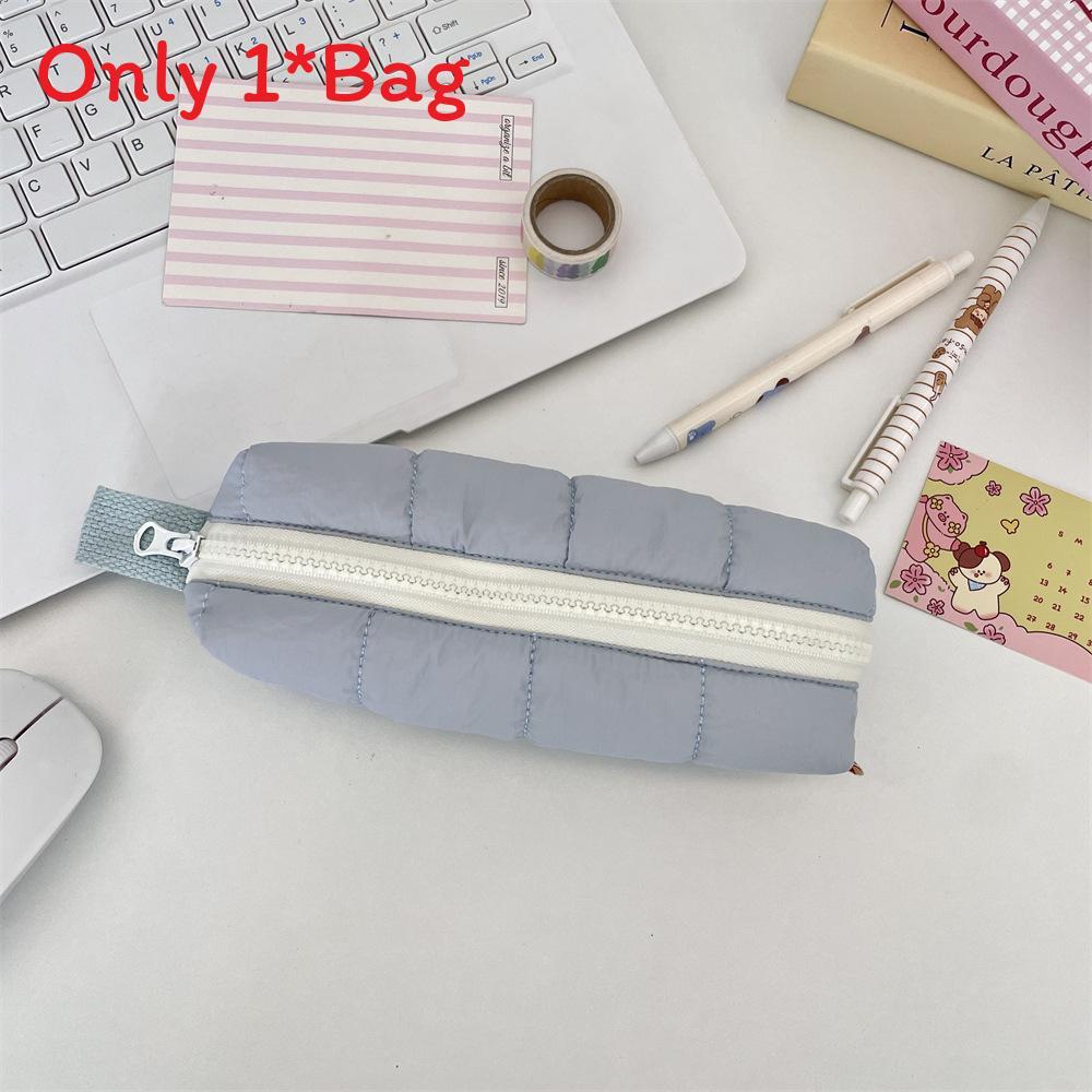 Soft Polyester Wallet Coin Bag With Zipper For Students And School Supplies