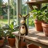 Durable Resin Donkey Statue Shelf Sitter Figurine, Dangling Leg Farm Animal Statue, Rustic Stable Craft Ornament Country Table Edge Ornament, Desktop