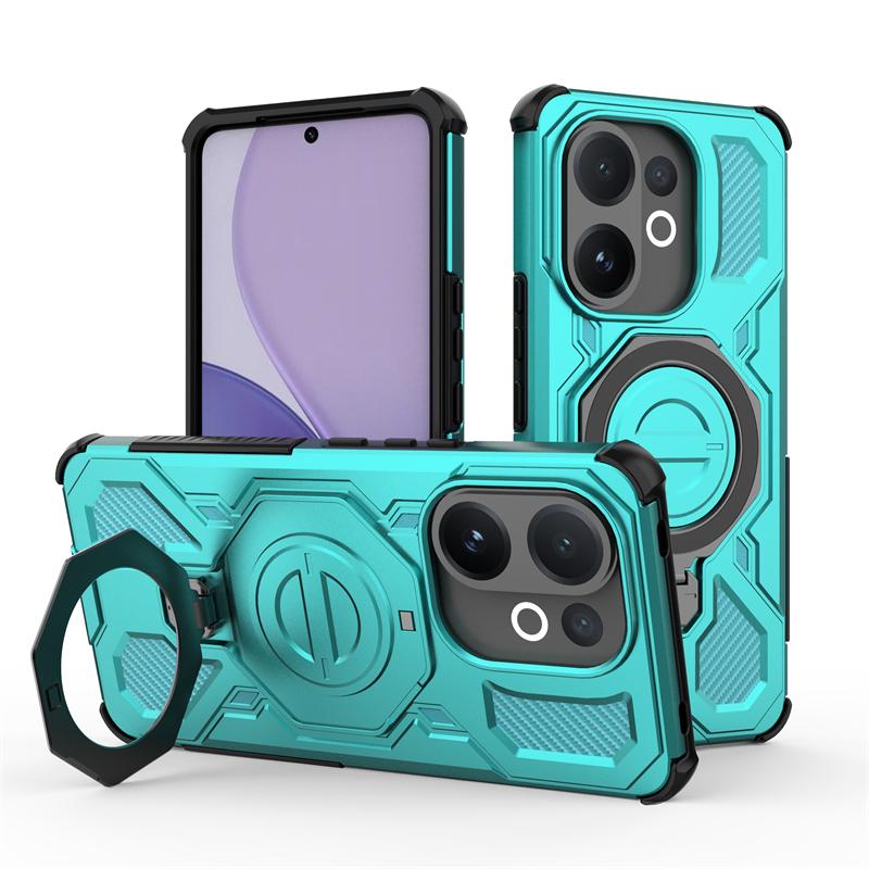 Magnetic Wireless Charge Cover For Vivo V60 5G Phone Holder Armor PC Back Case For Vivo V60 Cover For Vivo V60 Case 6.77 Inch