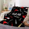 Hair Salon Tools Blanket With Customizable Name Four Seasons Comfortable Shawl Blanket Suitable For Home Travel Camping Office Decoration Perfect Gift