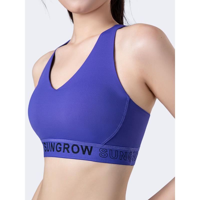 Women's Shockproof Cross Strap Running Sports Bra - Quick Dry, Stylish Back Design, Fitness & Yoga Wear