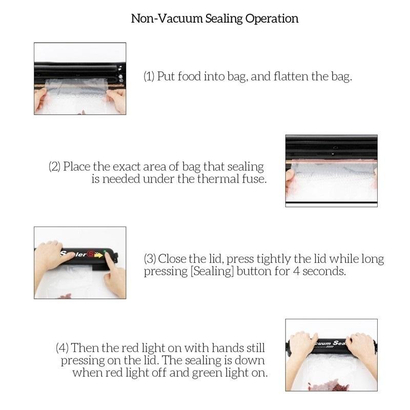 Food Vacuum Sealer Saver Machine Home Sealing System Meal Fresh Saver Packing Food Sealer Vacuum Machine