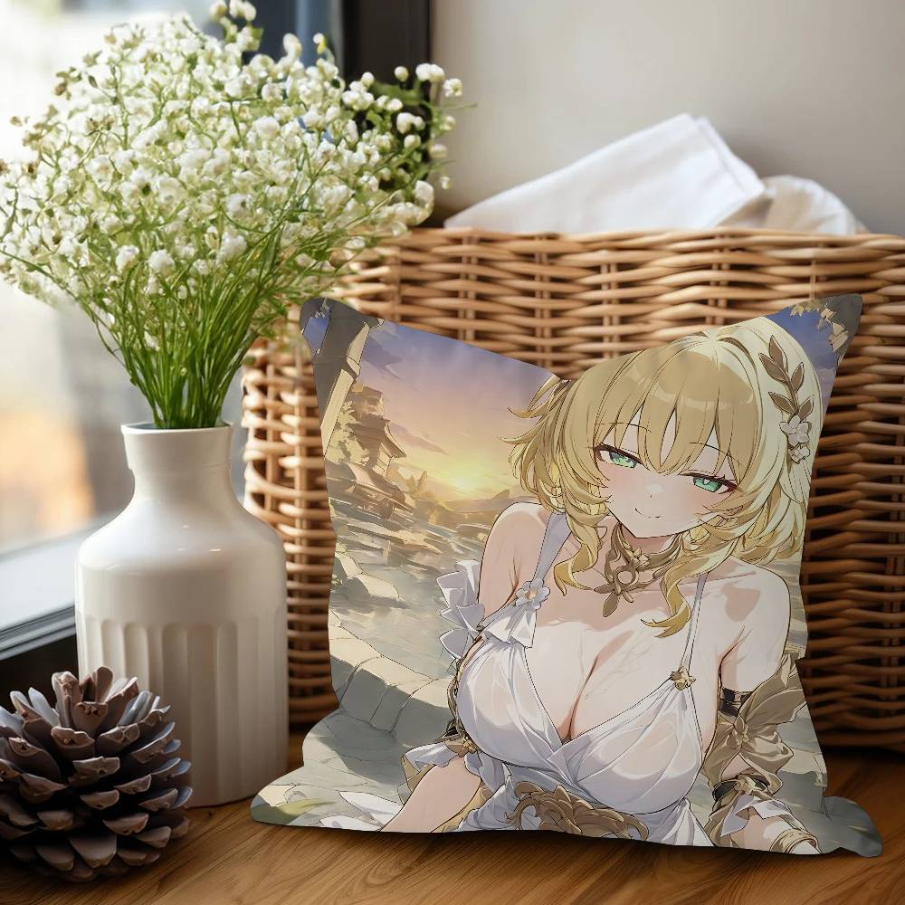Anime Honkai Star Rail A-AglaeaS Pillow Cushion Cover Pillowcase Living Room Sofa Home Decor Customized