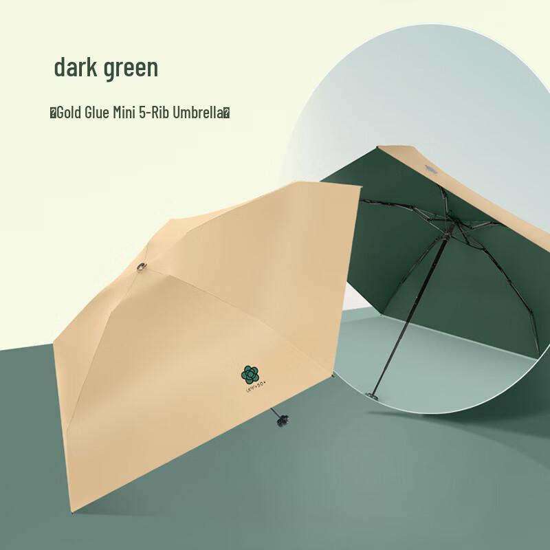 PALONY Mini Portable 5-Fold Capsule Sun Umbrella