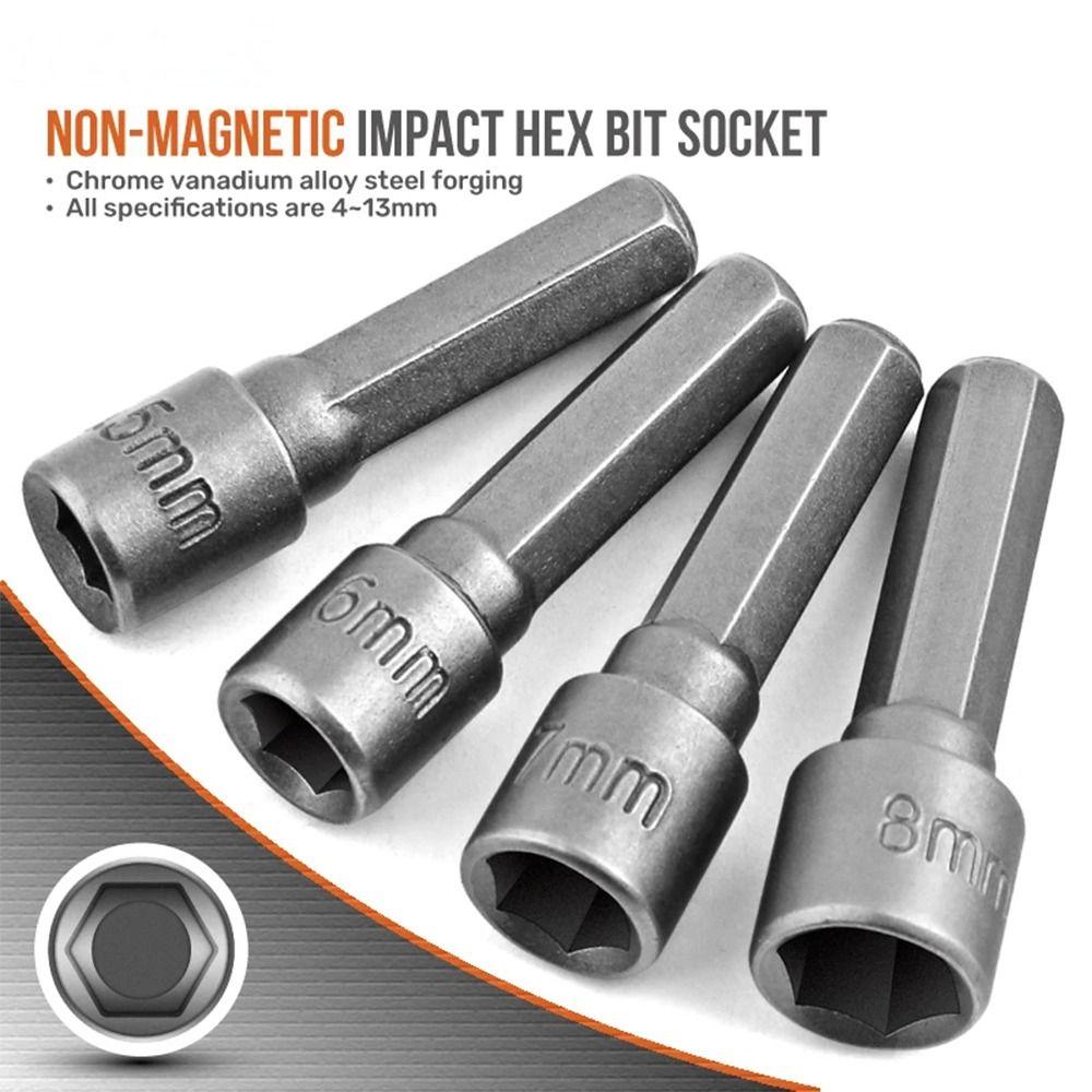 

11Pcs/Set 1/4 6.35mm Hexagon Socket Set Screwdriver Nut Setters Hexagon Wrench Adapter