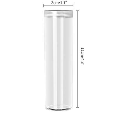 1Pc Plastic Coin Collection Box Coin Storage Tube Cylindrical Capsules Tube Organizer Coin Protection Tube Holder Storage Bucket