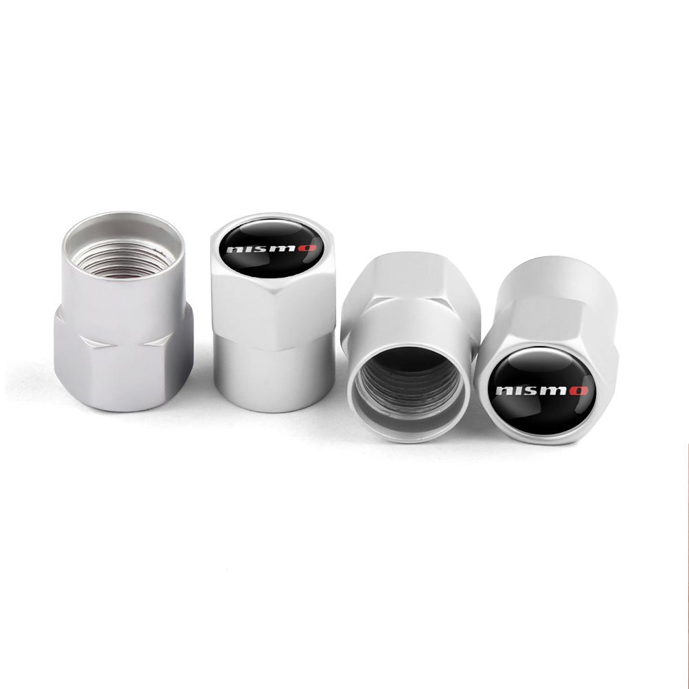4pcs Car Metal Wheel Tire Valve Caps Stem Case For Nissan X-trail Qashqai Note Juke Sentra Patrol Navara Micra Car Accessories