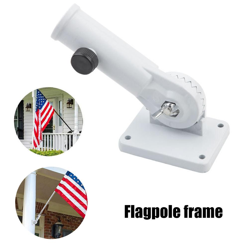 Portable Adhesive Flag Bracket Wall Mount Holder Adjustable Aluminum Alloy Wall Mounting Flag Holder Angle Flag Base
