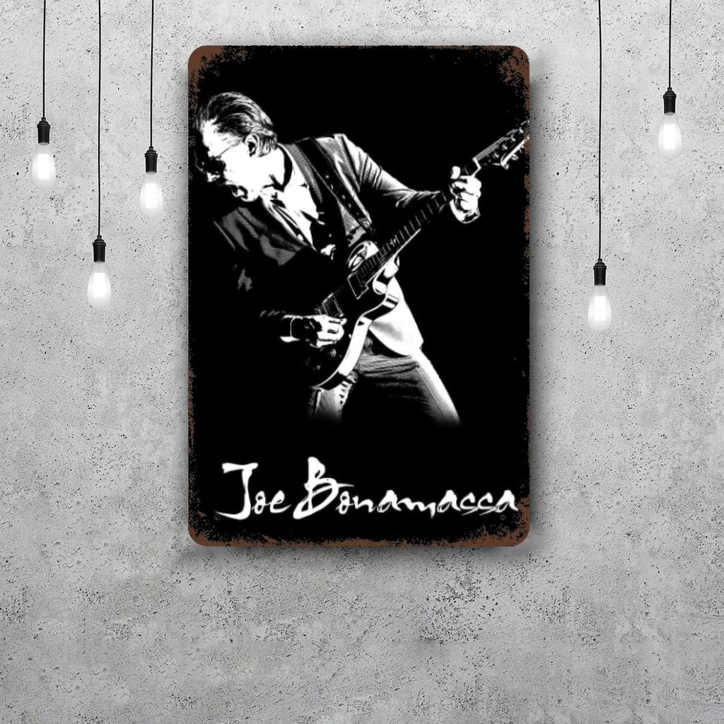 Joe Bonamassa Decorazioni Segnali Metallici Vintage Segnali di Latta Poster del Capitano Decorazione per Bar Pub Club Man Cave Decorazione Murale