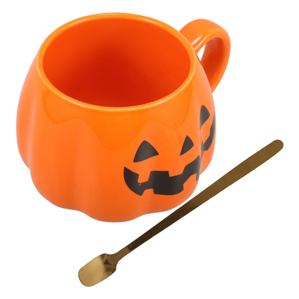 1Set Pumpkin Ghost Ceramic Cup Halloween Coffee Tea Milk Mug Home Office Decorative Water Mug Halloween Mugs Pumpkin Shape Cup
