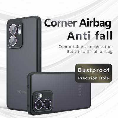 Reno13F Πολυτελής Θήκη Κινητού Armor Ματ Για OPPO Reno 13 12 11 Reno 13 12 11 Pro 13F 12F 11F Διαφανές Ακρυλικό Αντικραδασμικό Πίσω Κάλυμμα