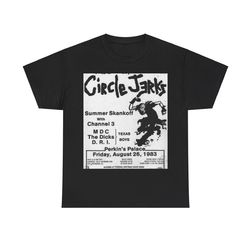 

Circle Jerks Vintage Punk Rock Show Flyer Unisex T-Shirt XXL