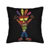 Crash Bandicoot Mask Icon Pillow Case  Fashion Pillow Cover Square Pillowcases For Living Room Bed Chair