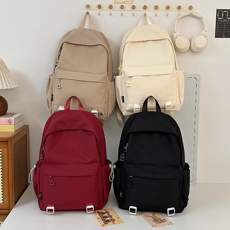 Simple Casual Backpack New Versatile Junior High School Student Schoolbag Travel Backpack