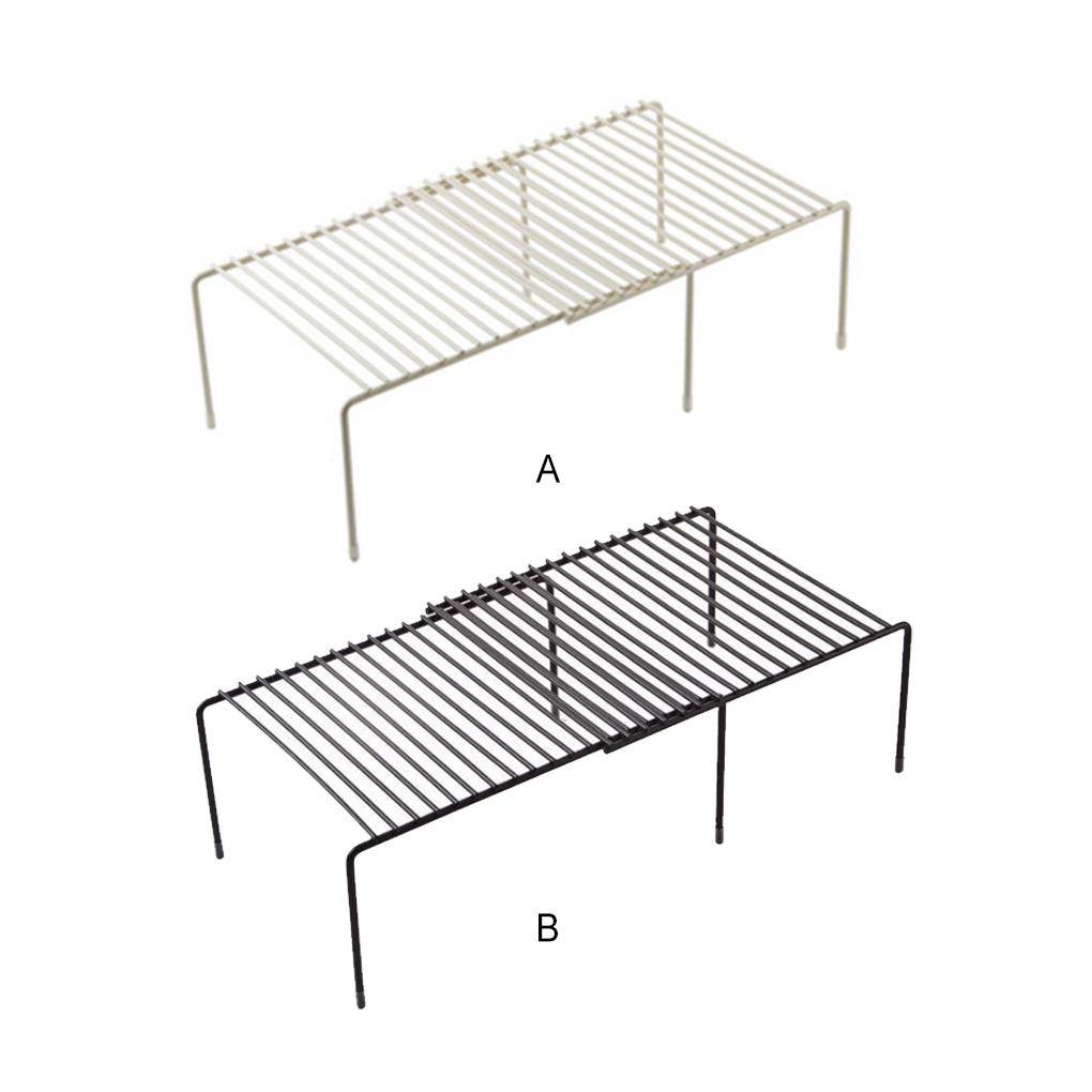 Lagerregal, Teleskop-Platzsparende Metall-Hohlregale, robuste Konstruktion, Schrank-Organizer, Schränke, Tassen, Küche