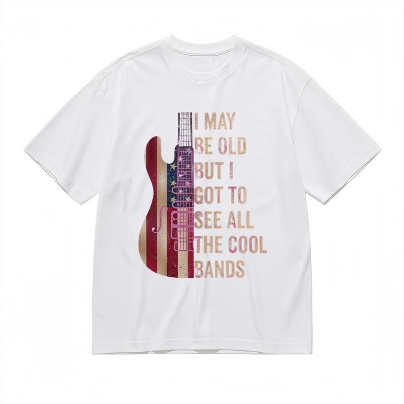 Women's Comfortable Breathable Comfy Classic T-Shirt Cool Bands Graphic Tee