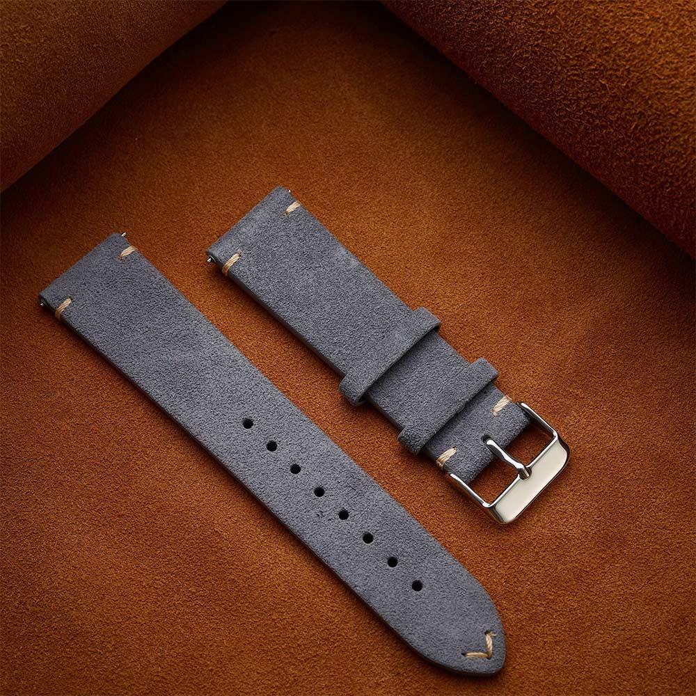 20mm Watch Band Soft Quick Release Strap Comfortable Soft Suede Strap  Smartwatch Use