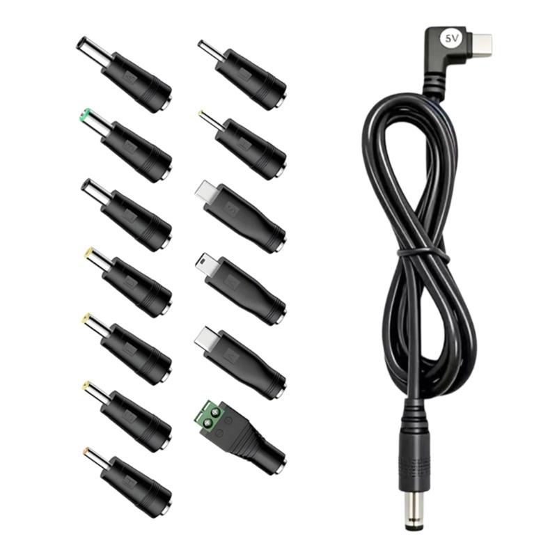 

Multifunction 5V Quick Charging Cable Set Includes 13 Adapters For Various Electronics Portable Chargers Data Cord