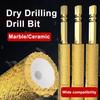 Diamond Tile Drill Bit Set with Cooling Wax Core Drilling Marble Granite Glass Concrete Anti-Slip Hex Shank Tile Drilling Tool