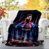 Great Soccer Player 10 Flannel Blanket Soft All-Season Throw, Design for Camping, Car Travel, Hiking Sofa, Bed, Office Perfect Gift for Parties