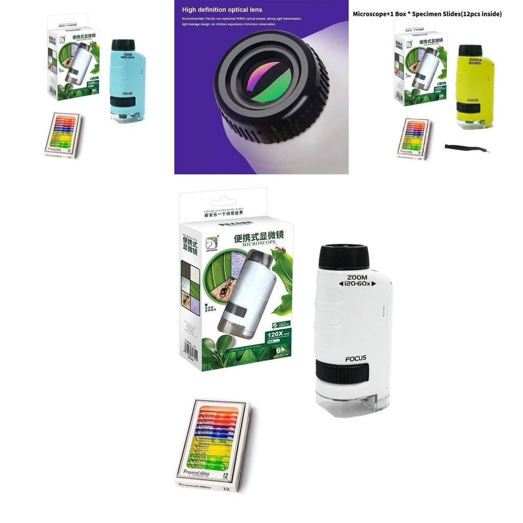 Portable Handheld High Definition Optical Microscope Educational Science Kit For Kids