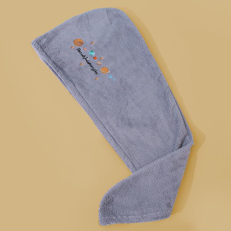 Microfiber Coral Fleece Quick-Dry Hair Wrap Towel