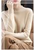 2022 Autumn/Winter Women's Cashmere Knit Half-High Collar Pure Wool Loose Sweater