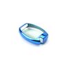 Chrome Blue TPU Key Fob Case For Mercedes C E S M CLA CLK CLS SLK GLK GLA GL Etc