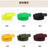 3.5x116cm High Quality Silicone Belt For Men And Women Universal Plastic Buckle Candy Colored Belt