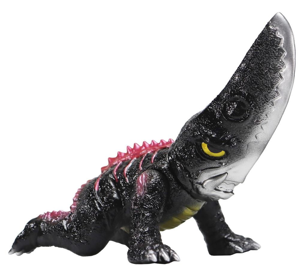 Character Content Production Medium Size Series Gamera Guiron Retro Black Approximately 100mm PVC Soft Vinyl Figure (Ccp) [4th Edition] Ver.