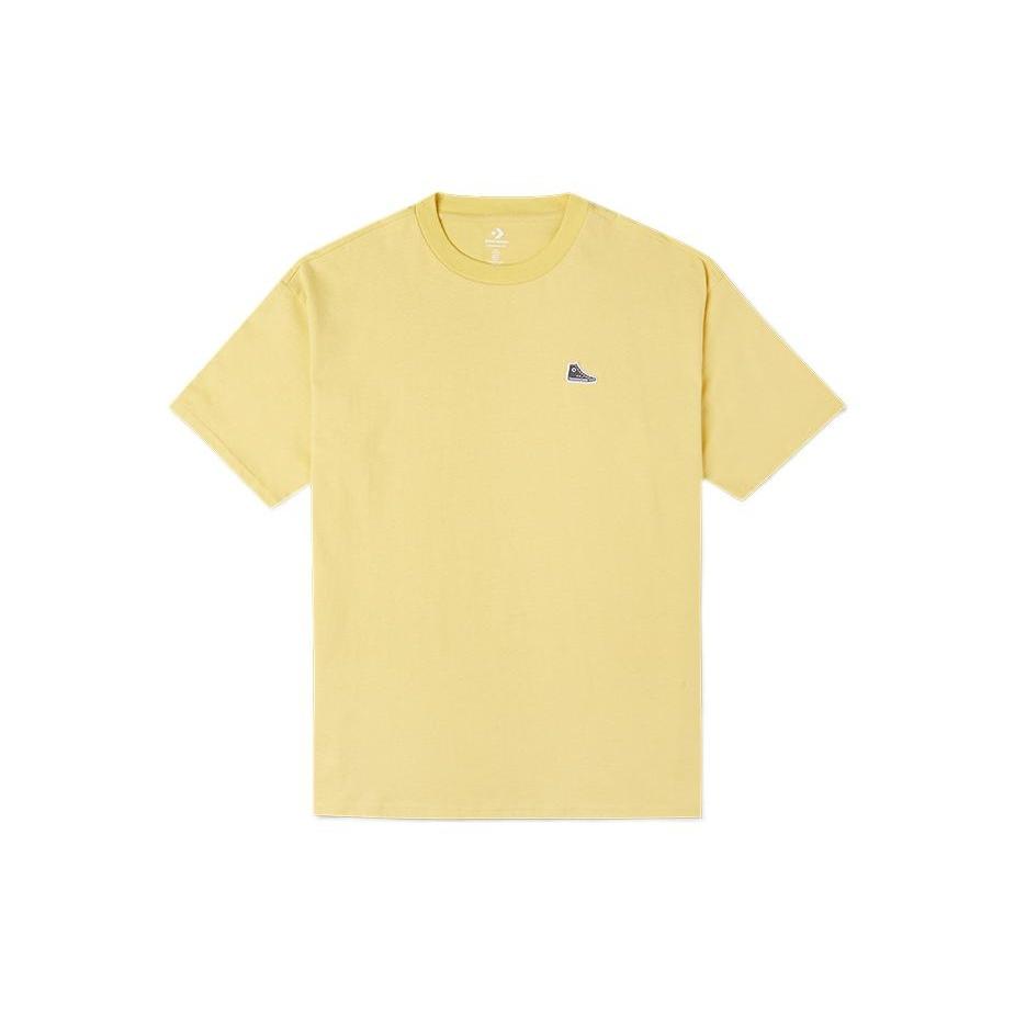 Converse Chuck Taylor Shoe Patch T-Shirt Asia Sizing Yellow Men s 10020931-A15 M