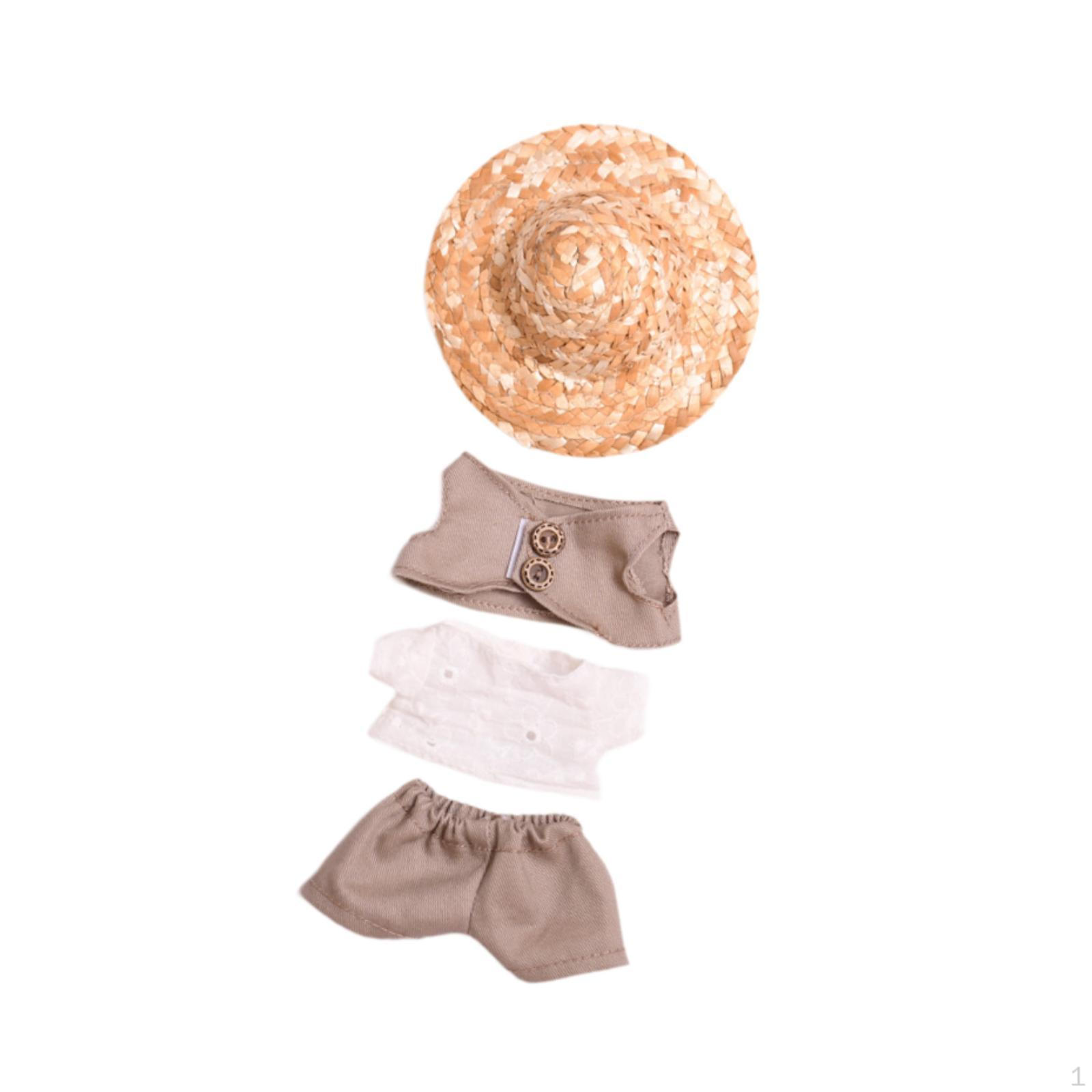 

15 см плюшевая кукольная одежда мультяшная стильная одежда мягкие игрушки аксессуары 4 pieces set