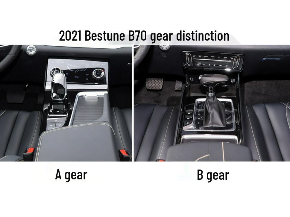 Carbon Fiber Anti-Scratch Console Sticker for 21 Bestune B70 Models