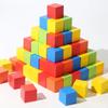 20mm 25mm 30mm Wooden Building Blocks Wood Beads Colorful Cubes Square Wood Toy  Craft Making
