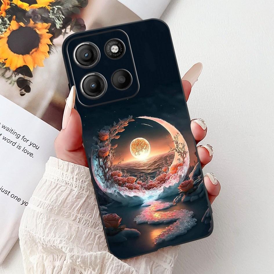 Silicone Case For Motorola Moto G15 G75 2024 Cover Cute Panda Lion Shockproof TPU Phone Cases For MotoG15 MotoG75 G 75 G 15 Etui