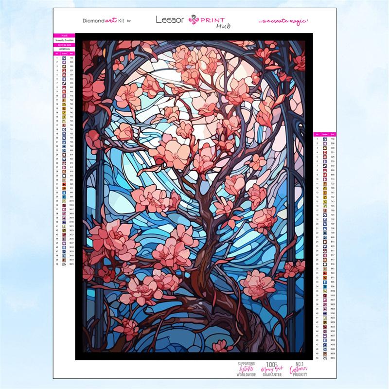 5D DIY Diamantschilderij Glas-in-loodkunst Zonnebloem Mozaïek Borduurwerk Vol Strass Kruissteek Set Woondecoratie Cadeaus