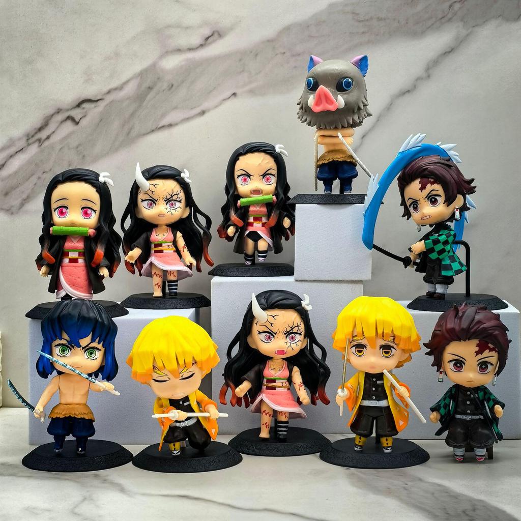 Demon Slayer Blind Box Action Figures: 10 Styles Featuring Tanjiro & Nezuko