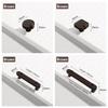 Easy-Grip Design Leather Cabinet Knobs Rust Resistant Dresser Furniture Door Knobs  for Kitchen