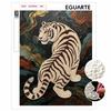 Majestic Tiger Pearl Kit 5D DIY Round Rhinestone Art for Adults Relaxing Handmade Wall Decor National Day Gift Frameless