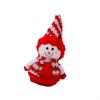 Festival Snowman Doll Ornament Plush Toy For Winter Parties Quality Cotton Plastic Materials Easy Setups Store Display
