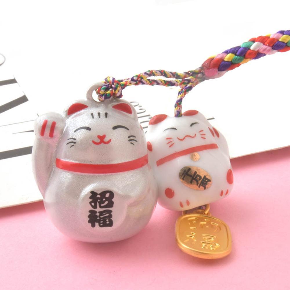 Lanyard Lucky Cat Phone Lanyard Good Luck Lucky Cat U Disk Pendant  Bag Pendant